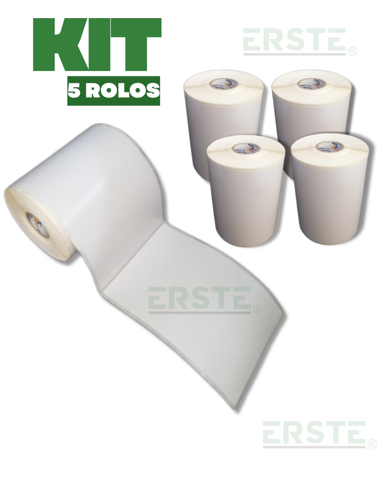 Etiqueta Couche 100X150mm Branca 200 Etiq por rolo