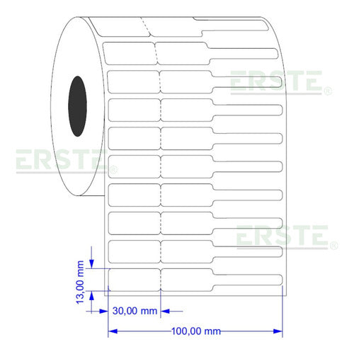 Etiqueta Jóia Bopp 100x13mm Branca 3.000 Etiq