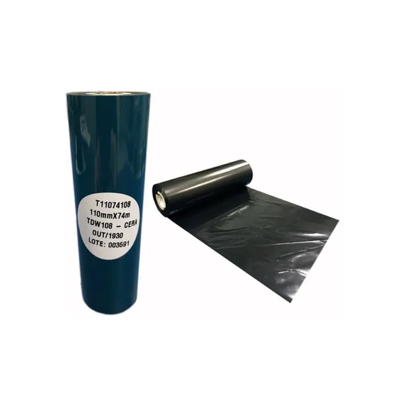 RIBBON CERA TDW108 - 110MMX74M - CX 12 UNIDADES